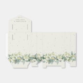 クリームスエレガントノーベリー+ユーカリブライダルシャワー フェイバーボックス (折り畳みなし)