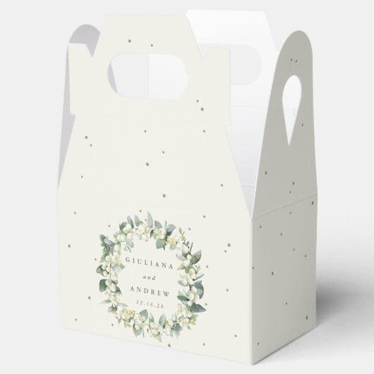 クリームスエレガントノーベリー+ユーカリリース結婚ズ フェイバーボックス (オープン)