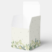 クリームスエレガントノーベリー+ユーカリ冬の結婚式 フェイバーボックス (オープン)