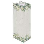 クリームスエレガントノーベリー+ユーカリ冬の結婚式 ワインギフトバッグ (裏面アングル)