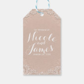 クリームスエードレザーヴィンテージレースウェスタン結婚ズ ギフトタグ (裏面)