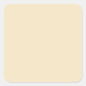 クリームスクエアステッカー スクエアシール (正面)