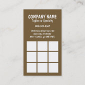 クリームスタンプカード付き《写真》ぼけ味 ロイヤリティカード (裏面)