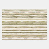 クリームストライプズバイクアイビージャングル誕生日 ラッピングペーパーシート (正面)