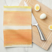 クリームストライプ鎌 キッチンタオル (四つ折り)