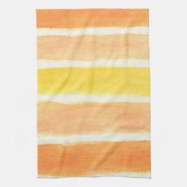 クリームストライプ鎌 キッチンタオル