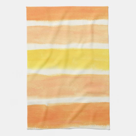 クリームストライプ鎌 キッチンタオル (縦)