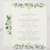 クリームスノーベリー結婚+ユーカリのドリンク/バーメニュー (正面/裏面)