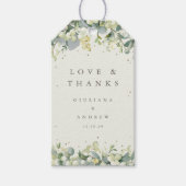 クリームスノーベリー結婚+ユーカリの愛感謝してい+  ギフトタグ (正面)