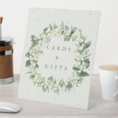 クリームスノーベリー+ユーカリウェディングギフト+カード 台座サイン (インサイチュ)