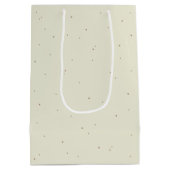 クリームスノーベリー+ユーカリクリスマス/ホリデー ミディアムペーパーバッグ (裏面)