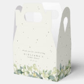 クリームスノーベリー+ユーカリスウィンターブライダルシャワー フェイバーボックス (オープン)