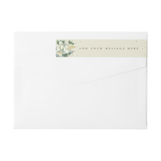 クリームスノーベリー+ユーカリスクリスマスクラシック ラップアラウンドラベル (裏面)