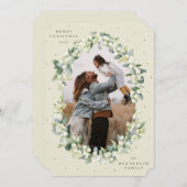 クリームスノーベリー+ユーカリスクリスマスフォト シーズンカード (正面/裏面)