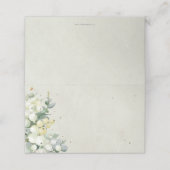 クリームスノーベリー+ユーカリスクリスマスフォールディング プレイスカード (外部開封)