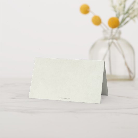 クリームスノーベリー+ユーカリスクリスマスフォールディング プレイスカード (裏面)