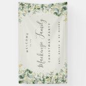 クリームスノーベリー+ユーカリスクリスマスホリデーパーティー 横断幕 (縦)