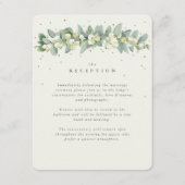 クリームスノーベリー+ユーカリプトゥスガーランド披露宴 エンクロージャーカード (正面)