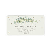 クリームスノーベリー+ユーカリ住所 シール (正面)