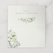 クリームスノーベリー+ユーカリ冬の結婚式 プレイスカード (外部開封)