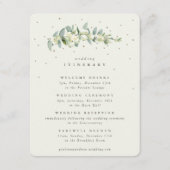 クリームスノーベリー+ユーカリ結婚ステムズイナリー エンクロージャーカード (正面)