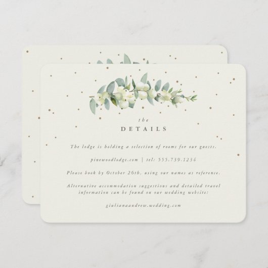 クリームスノーベリー+ユーカリ結婚ステムズ詳細 エンクロージャーカード (正面/裏面)