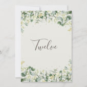 クリームスノーベリー+ユーカリ表番号 招待状 (正面)