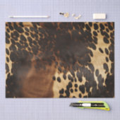 クリームスポッテッドブラウンブラックコウィド 薄葉紙 (クラフト)