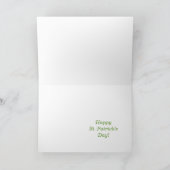 クリームセントパトリックの日シャムロックカード カード (内部)