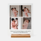 クリームソフトハッピーパパの日ギフトフォトコラージュ アクリルサイン (正面)