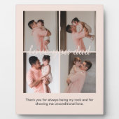 クリームソフトハッピーパパの日ギフトフォトコラージュ フォトプラーク (正面)