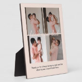 クリームソフトハッピーパパの日ギフトフォトコラージュ フォトプラーク (側面)