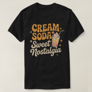 クリームソーダの甘い懐かしさ、オールドスクールのソーダ Tシャツ