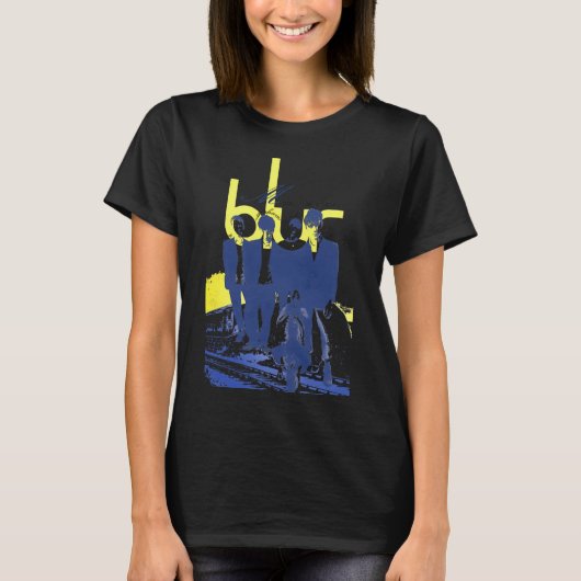 クリームタイポグラフィーフォークバンド Tシャツ (正面)