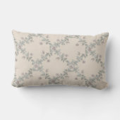 クリームタウペバラセージ格子パターン ランバークッション (裏面)