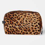 クリームタンブラウンヒョウ印刷 ドップキット (正面)