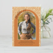 クリームタン自然フローラボホカントリー18誕生日 招待状 (スタンド正面)