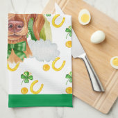 クリームダシュンドホリデーホームデコールSt patricks day キッチンタオル (四つ折り)
