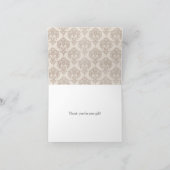 クリームダマスクありがとう サンキューカード (内部)