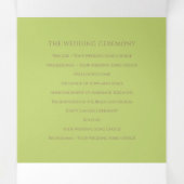 クリームチューリップハートアートの物語結婚の献身 三つ折りプログラム (内部中)