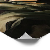 クリームチューリップフラワーアートプリントポスター ポスター (角)