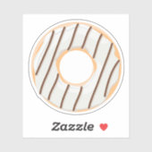 クリームチョコレートドーナツとキャンディの振り掛け シール (シート)