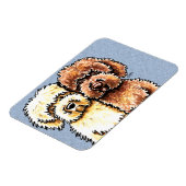 クリームチョコレートラブラドール マグネット (左側)