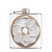 クリームチーズが付いているベーゲル フラスク (正面)