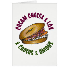 クリームチーズロックスケーパーズタマネギNYCデリベーゲルフード