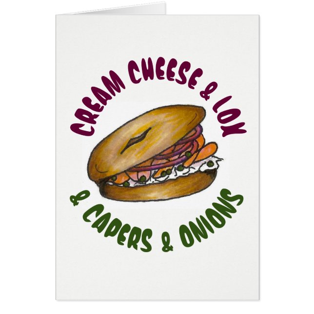 クリームチーズロックスケーパーズタマネギNYCデリベーゲルフード (正面)