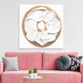 クリームチーズ付きベーグル キャンバスプリント (インサイチュ (リビング))