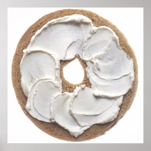 クリームチーズ付きベーグル ポスター (正面)