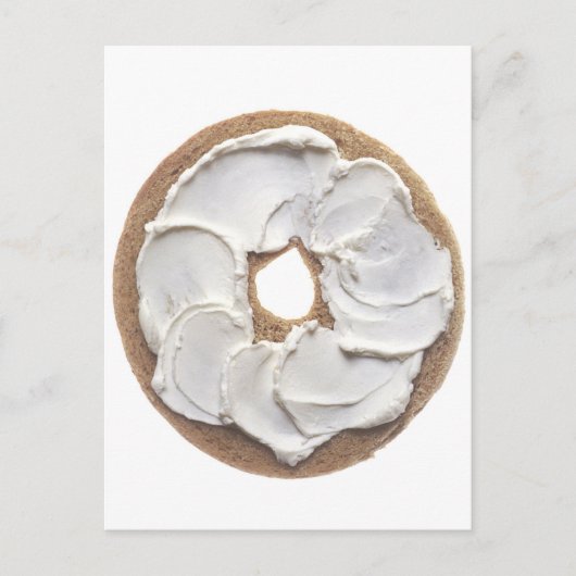 クリームチーズ付きベーグル ポストカード (正面)