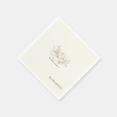 クリームツイン&ベビー4カボチャのシャワー スタンダードカクテルナプキン (角)